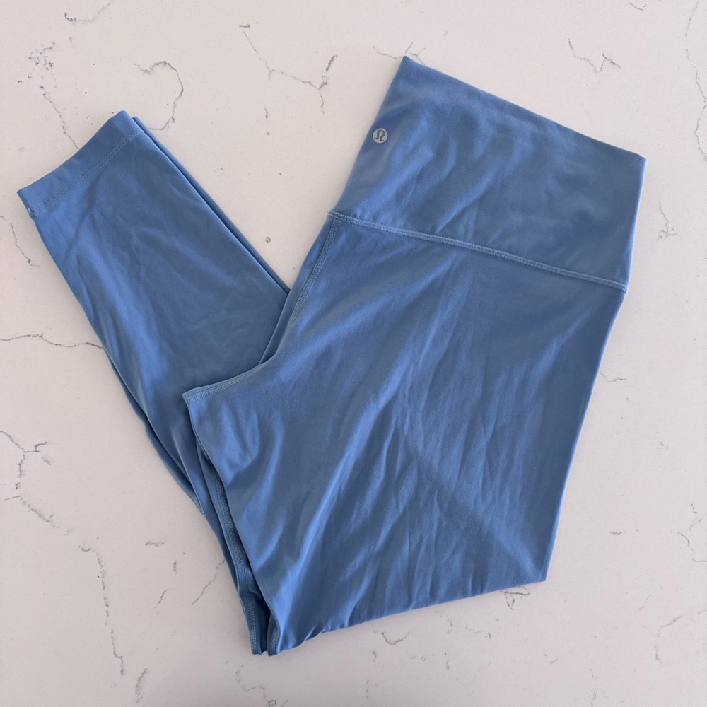 Lululemon Align Legging Nulu Blue Yoga Pants 28” Inseam High Rise Athletic